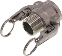 Casquillos De Acoplamiento Camlock De Seguridad Con Rosca Macho Tipo B
