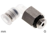 Imagen destacada de la colección - Codos Conector Push-In Acero Inoxidable Y PP Roscas G Macho