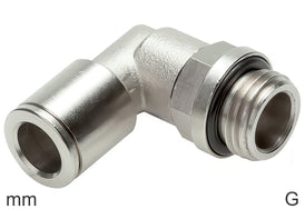 Codo Conector Push-In Latón Roscas G Macho