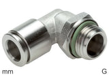 Imagen destacada de la colección - Codo Conector Push-In Latón Roscas G Macho Giratorio