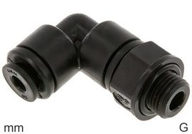 Codo Conectores Push-In De Plástico Roscas G Macho FDA