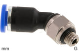 Imagen destacada de la colección - Codo Conector Push-In Latón Y Plástico Roscas G Macho 45 Grados