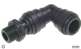 Codos Conector Push-In De Plástico Roscas G Macho