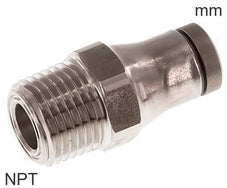 Conectores Push-In Acero Inoxidable Roscas NPT Macho FDA