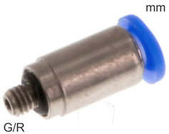 Conectores Push-In Latón Y Plástico Roscas-G/R Cuerpo Redondo Macho