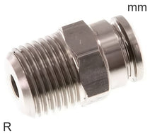 Conectores Push-In Acero Inoxidable Roscas R Macho Fda
