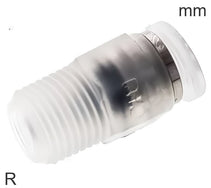 Conectores Push-In Acero Inoxidable Y PP Roscas R Macho