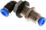 Imagen destacada de la colección - Codo Pasamuros Conector Push-In Latón Y Plástico (3-6mm)