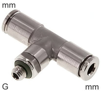 Push-In Conectores En T Acero Inoxidable Roscas G Macho Giratorio