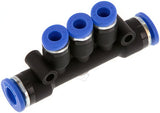 Imagen destacada de la colección - Distribuidor Conector Push-In Latón Y Plástico 3 Salidas