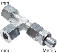 Conectores En T De Compresión Acero Inoxidable Roscas Métricas Macho En Forma De L Ajustable