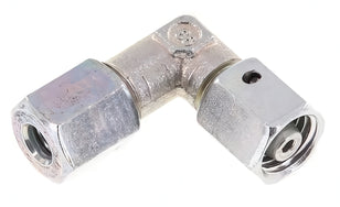 Accesorios En Ángulo Con Anillo Cortante Acero / Acero Inoxidable Ajustable Con Cono De Sellado Y Junta Tórica