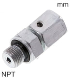 Imagen destacada de la colección - Anillo Cortante Accesorios Acero / Acero Inoxidable Roscas NPT Macho Ajustable Con Cono De Sellado Y Junta Tórica
