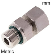 Accesorios De Anillo Cortante Acero / Acero Inoxidable Roscas Métricas Macho Ajustable