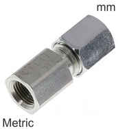 Accesorios De Anillo Cortante Acero / Acero Inoxidable Roscas Métricas Hembra