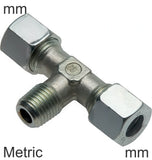 Imagen destacada de la colección - Anillo Cortante Conectores En T Acero / Acero Inoxidable Roscas Métricas Macho En Forma De T