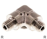 Imagen destacada de la colección - Accesorios En Ángulo 90 Grados Latón / Fundición De Hierro / Acero Inoxidable Roscas R Macho PN150