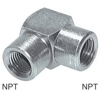 Accesorios En Ángulo 90 Grados Acero / Acero Inoxidable Roscas NPT Hembra PN345