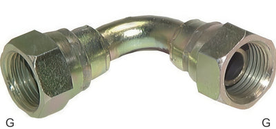 Accesorios En Ángulo 90 Grados Acero / Acero Inoxidable Roscas G Hembra Con Cono Para Manguera 60 Grados PN575
