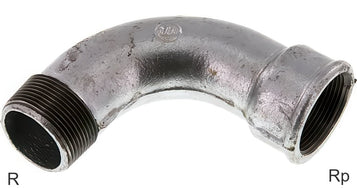 Accesorios En Ángulo 90 Grados Fundición De Hierro R/Roscas Rp Macho/Hembra PN25