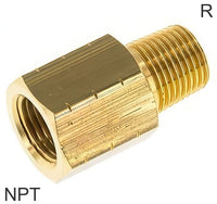 Niples Reductores Latón / Acero Inoxidable Roscas R/NPT PN40