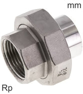 Accesorio De Manguito Roscas Rp De Acero Inoxidable Con Extremo De Soldadura Con Sello Cónico PN16