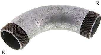 Accesorios De Codo Roscado Fundición De Hierro / Acero Inoxidable Roscas R PN25