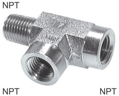 Conectores En T Acero Roscas NPT Macho/Hembra En Forma De L PN350
