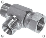 Imagen destacada de la colección - Conectores En T Acero / Acero Inoxidable Roscas G Macho/Hembra Con Cono Para Manguera De 60 Grados Forma En L PN475