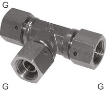 Conectores En T Acero / Acero Inoxidable Roscas G Hembra Con Cono Para Manguera De 60 Grados PN400