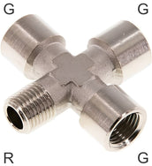 Accesorios En Cruz Latón Roscas-G/R Macho/Hembra PN16