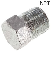Tapones De Cierre Acero / Acero Inoxidable Roscas NPT Hexágono Exterior PN345