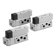 Válvulas Solenoides Neumática SMC 5/2 Vías Placa Base Plug In VQC4000