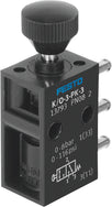 Festo Válvulas Neumáticas 3/2 Vías Activadas Por Botón Con Conector Enchufable