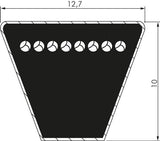 Imagen destacada de la colección - Correas Trapezoidales Metricas Estrechas SPA 12,7x10 Mm DIN 7753