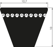 Correas Trapezoidales Metricas Dentadas XPA 12,7x10 Mm DIN 7753