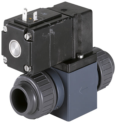 Válvula Solenoide 20mm Manguito Para Cementar NO Plástico FKM 0-2bar/29psi 230VAC/DC Vacío 0131 41449