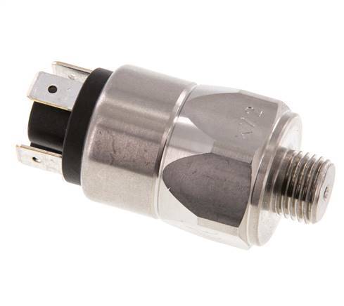 10 a 100bar SPDT Presostato de acero inoxidable G1/4'' 250VAC Conector plano EPDM