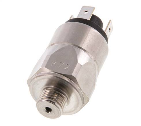 10 a 100bar SPDT Presostato de acero inoxidable G1/4'' 250VAC Conector plano EPDM