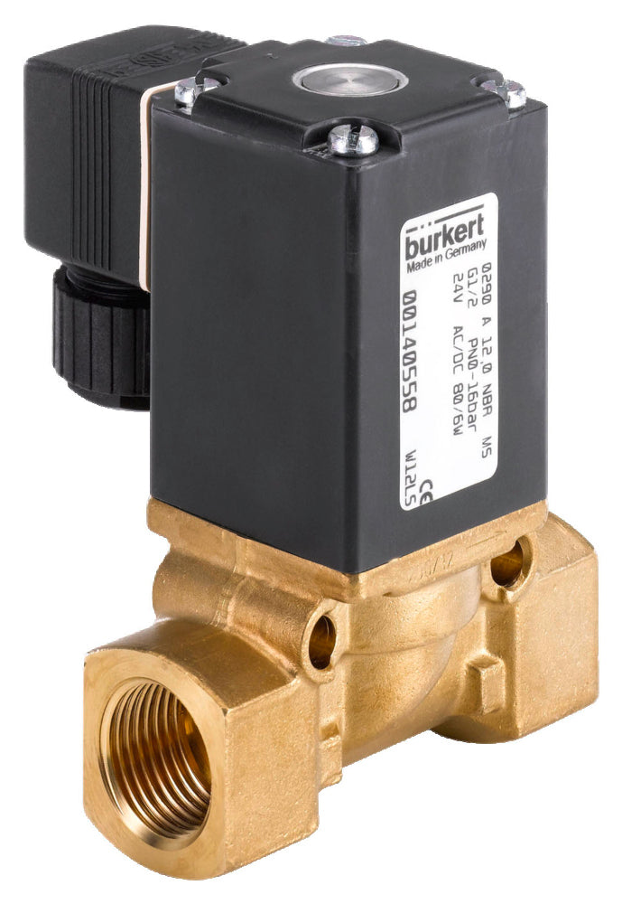 Válvula solenoide G1/2'' NC Latón FKM 0-16bar/232psi 230VAC No apto para vacío 290 42886