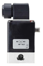 Válvula Solenoide 3/2 Vías G1/4'' Desviar Plástico EPDM 0-4bar/58psi 24VDC 0330 24838