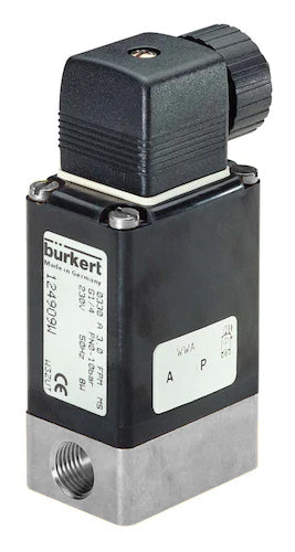 Válvula Solenoide G1/4'' NC Acero Inoxidable FKM -1-10bar/-15-145psi 24VDC No Adecuado Para Vacío 0330 165096