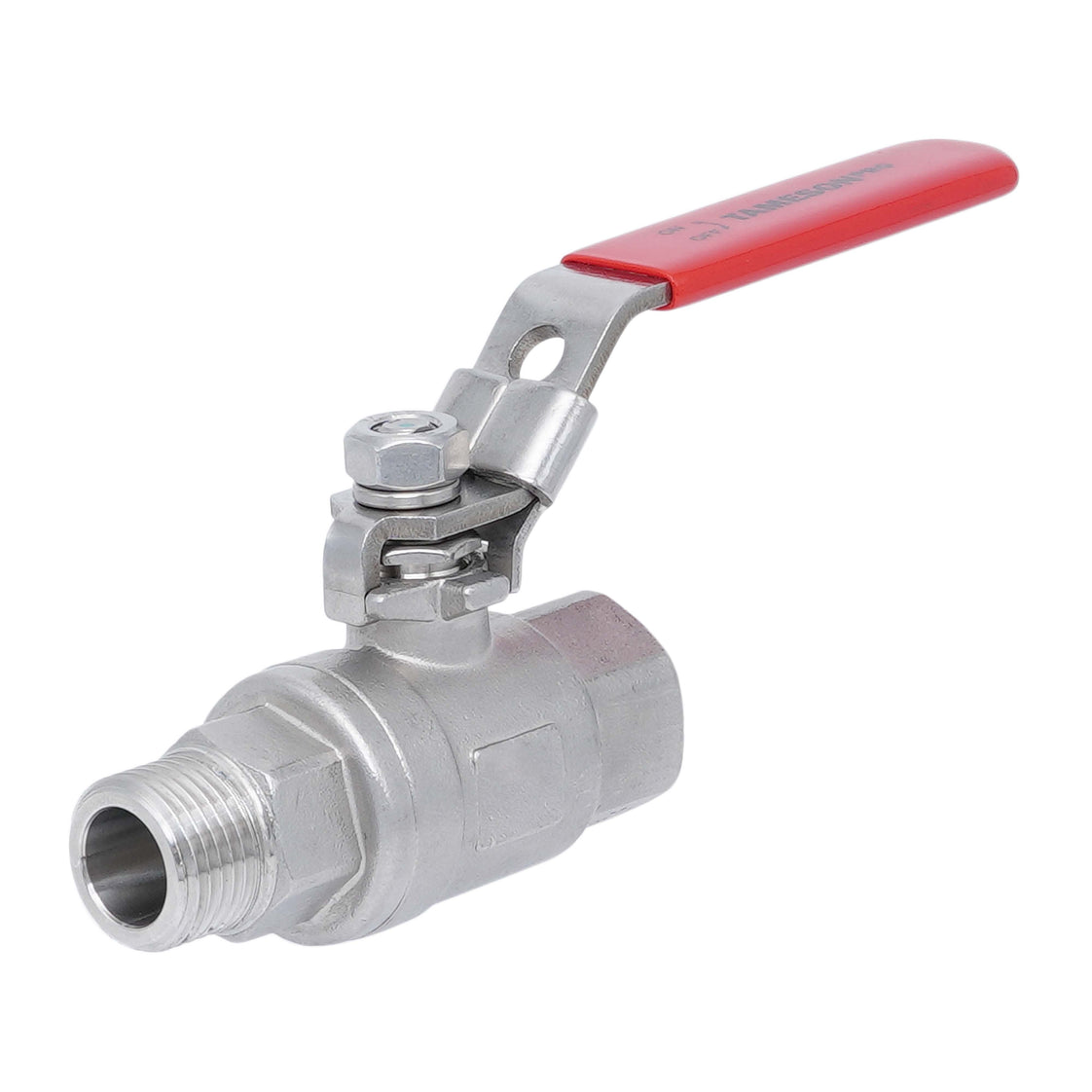 R/Rp 1-1/2'' 2 piezas de 2 vías válvula de bola de acero inoxidable 69 bar RTFE - TamesonPRO 1112-112