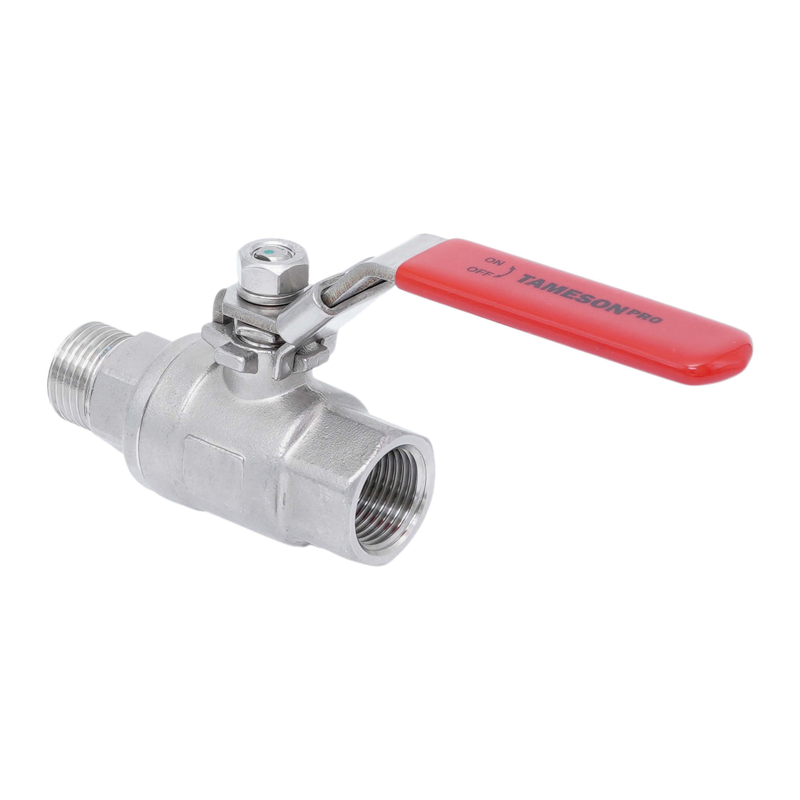 R/Rp 1-1/2'' 2 piezas de 2 vías válvula de bola de acero inoxidable 69 bar RTFE - TamesonPRO 1112-112