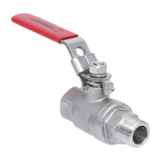 R/Rp 1-1/2'' 2 piezas de 2 vías válvula de bola de acero inoxidable 69 bar RTFE - TamesonPRO 1112-112