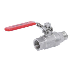 R/Rp 1-1/2'' 2 piezas de 2 vías válvula de bola de acero inoxidable 69 bar RTFE - TamesonPRO 1112-112