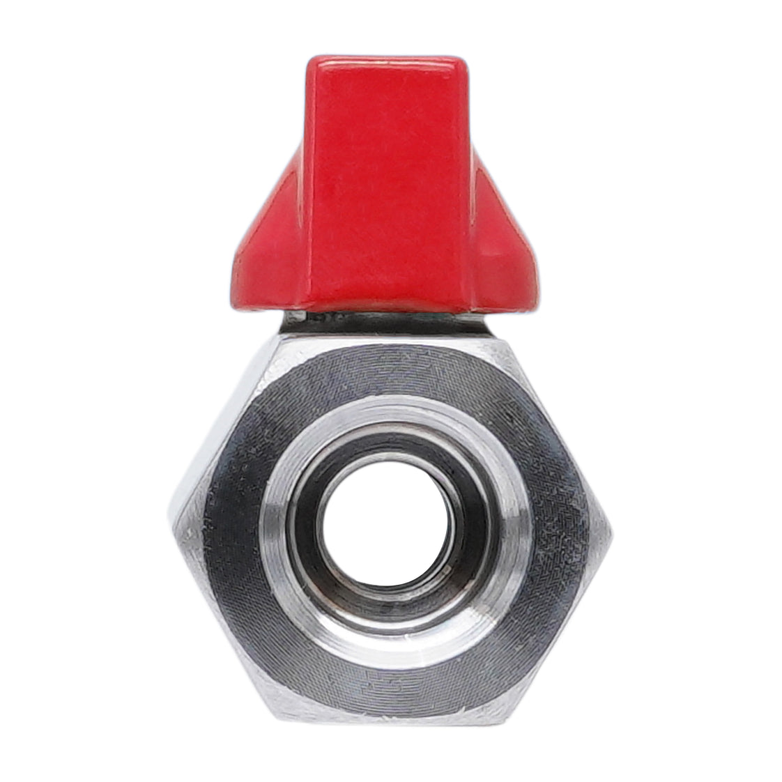 G 3/8'' F/F Válvula De Bola Mini De Acero Inoxidable 69 Bar PTFE - TamesonPRO 1113-038-F