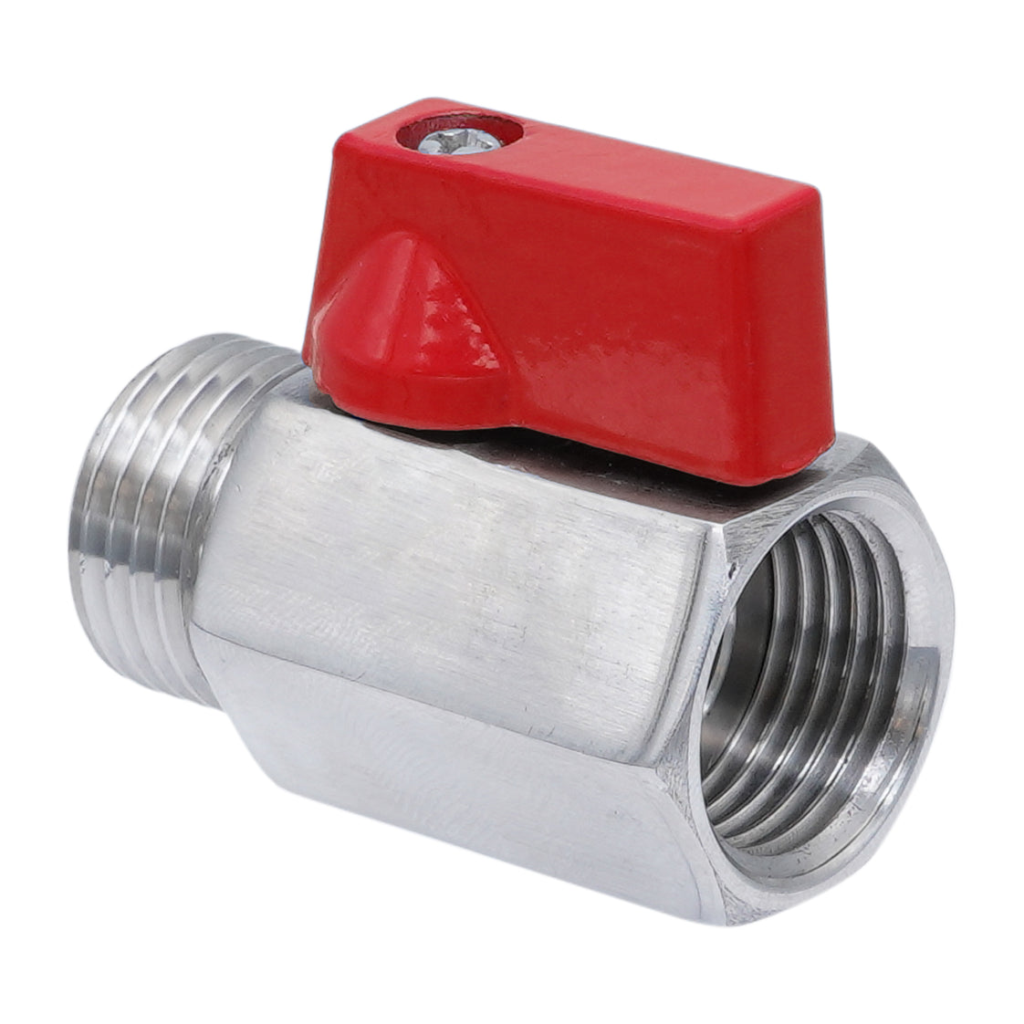R/Rp 3/4'' M/F Válvula De Bola Mini De 2 Vías De Acero Inoxidable 69 Bar PTFE - TamesonPRO 1113-034-MF