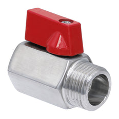 R/Rp 1/2'' M/F Válvula De Bola Mini De Acero Inoxidable 69 Bar PTFE - TamesonPRO 1113-012-MF