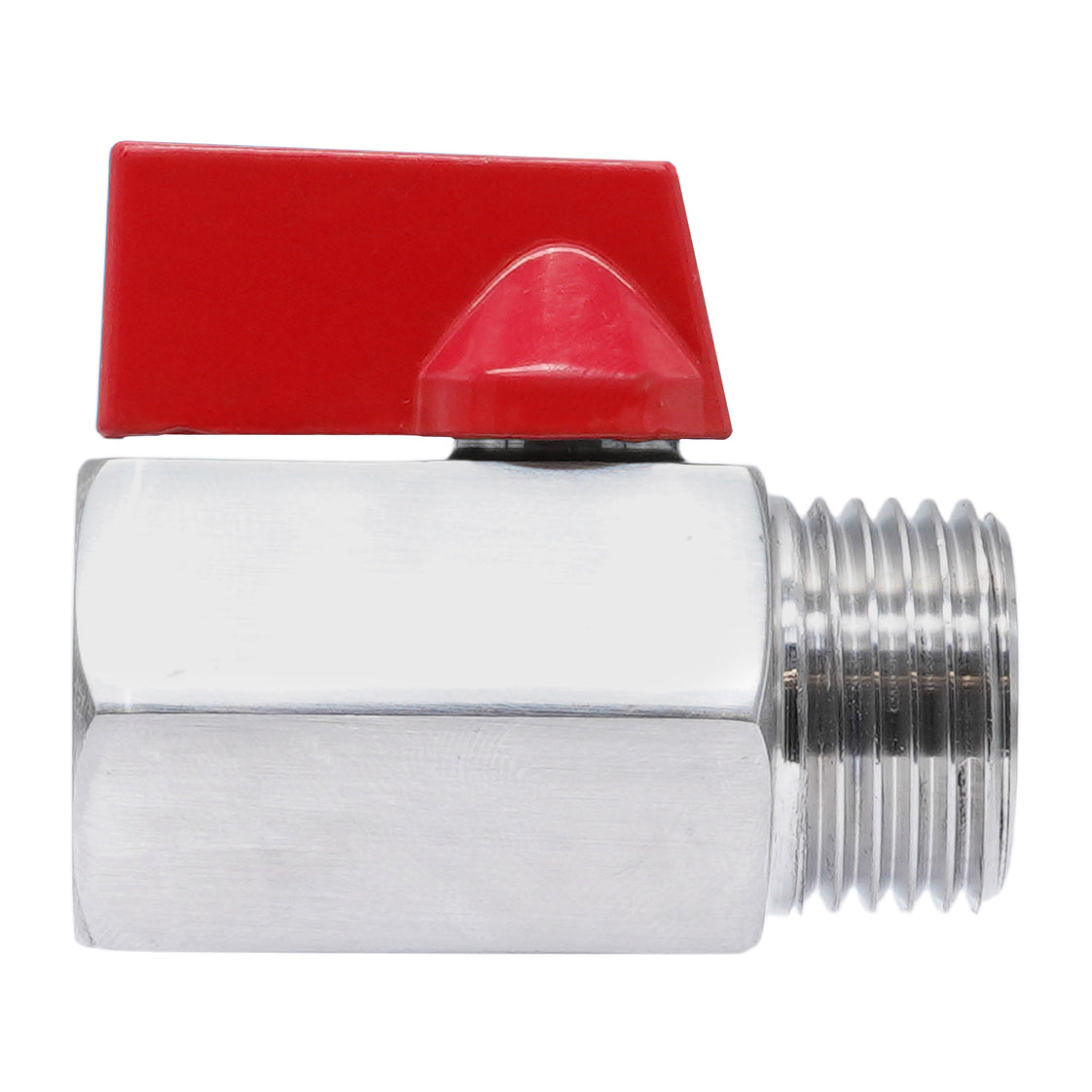 R/Rp 1/4'' M/F Válvula De Bola Mini De Acero Inoxidable 69 Bar PTFE - TamesonPRO 1113-014-MF